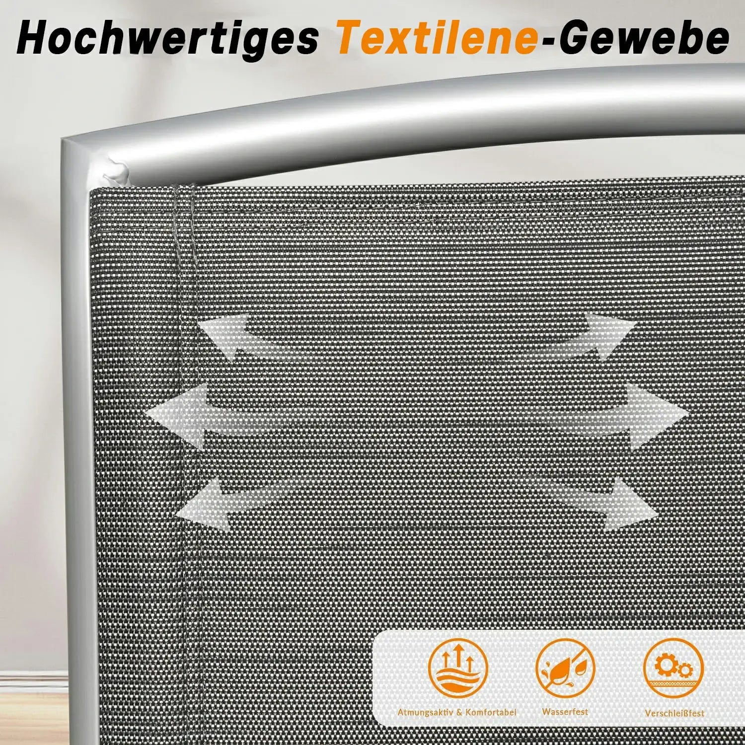 Domi Aluminium Garten-Klappstuhl (2er-Set) – Verstellbarer Hochlehner für Terrasse & Balkon