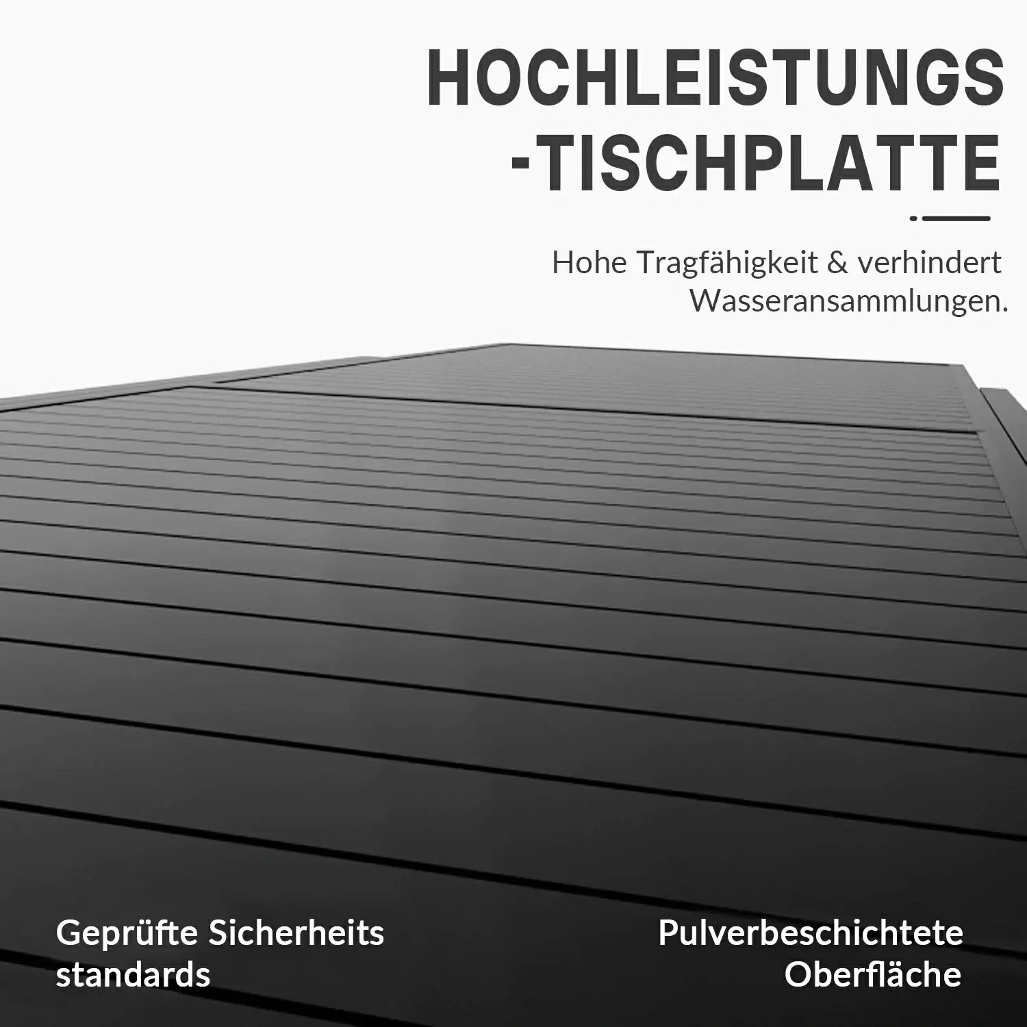 Domi Ausziehbarer Gartentisch Aluminium – Moderner Ausziehtisch für Garten & Terrasse, 4-6 Personen